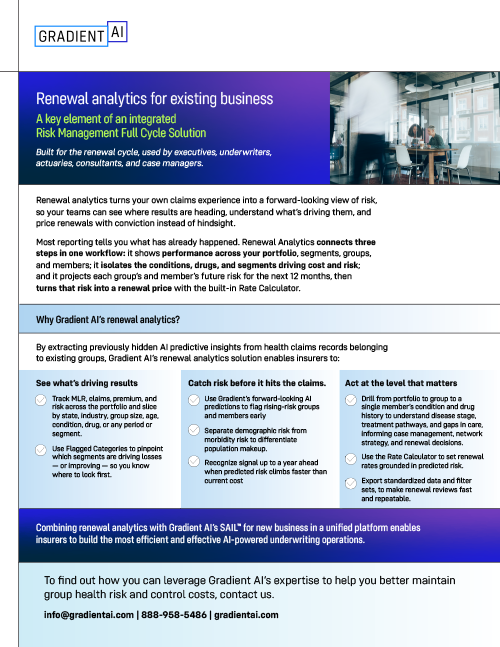 Renewal analytics